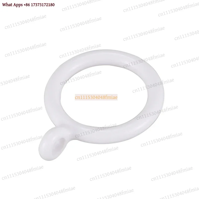 k3 60Pcs White Plastic Curtain Rings 25mm Inner Diameter