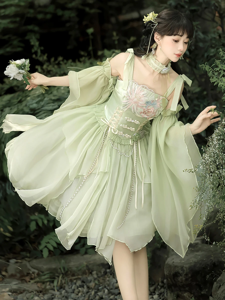 فستان فتاة حلوة أصلي على الطراز الصيني الجديد لعام 2025، فساتين رائعة ومريحة بنمط الأميرة للسيدات بمزاج خرافي #4