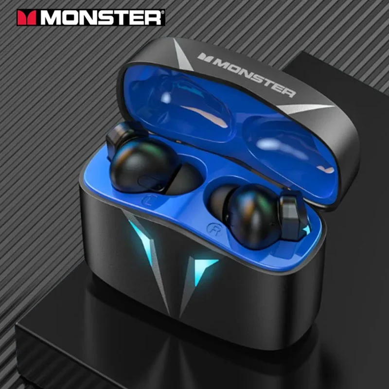 Brand MONSTER Wireless Bluetooth Headphones in-ear 5.2 Version E-sports Games Noise Reduction Dynamic Sound Quality Earphones