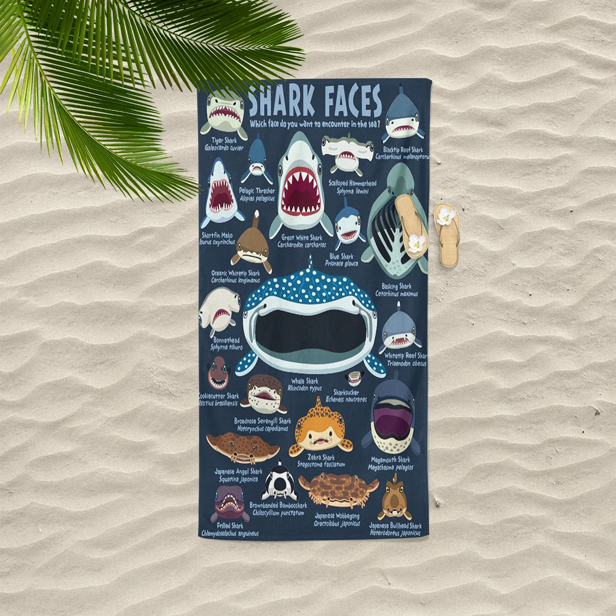 Ocean Animals Thin Lightweight Beach Towel Quick Dry Absorbent Compact Towels For Swimming Pool Camping Beach Accessories