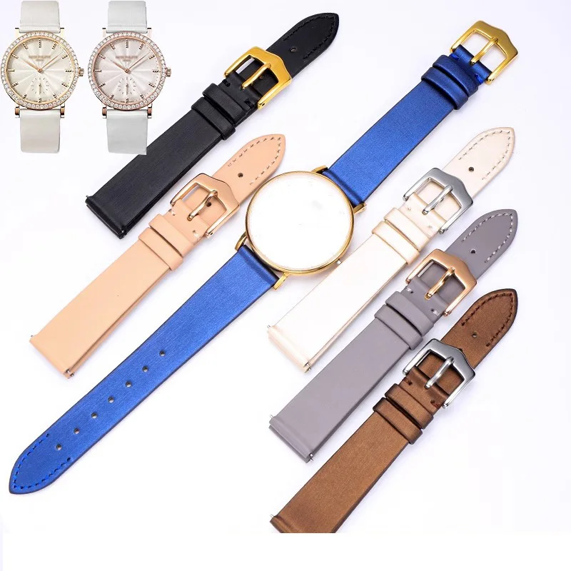 Watch Band For Patek Philippe PP Classic Series 7120R-001 Silk Watch Strap Original Genuine Leather Women\'s Bracelet 16mm