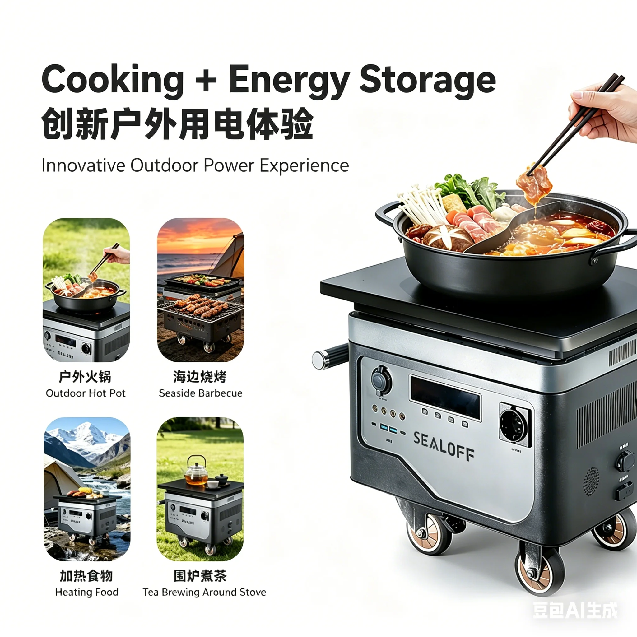 220V Portable Outdoor Power Station 2000W Solar LiFePO4 Battery 2560Wh Energy Storage Power Supply 220v