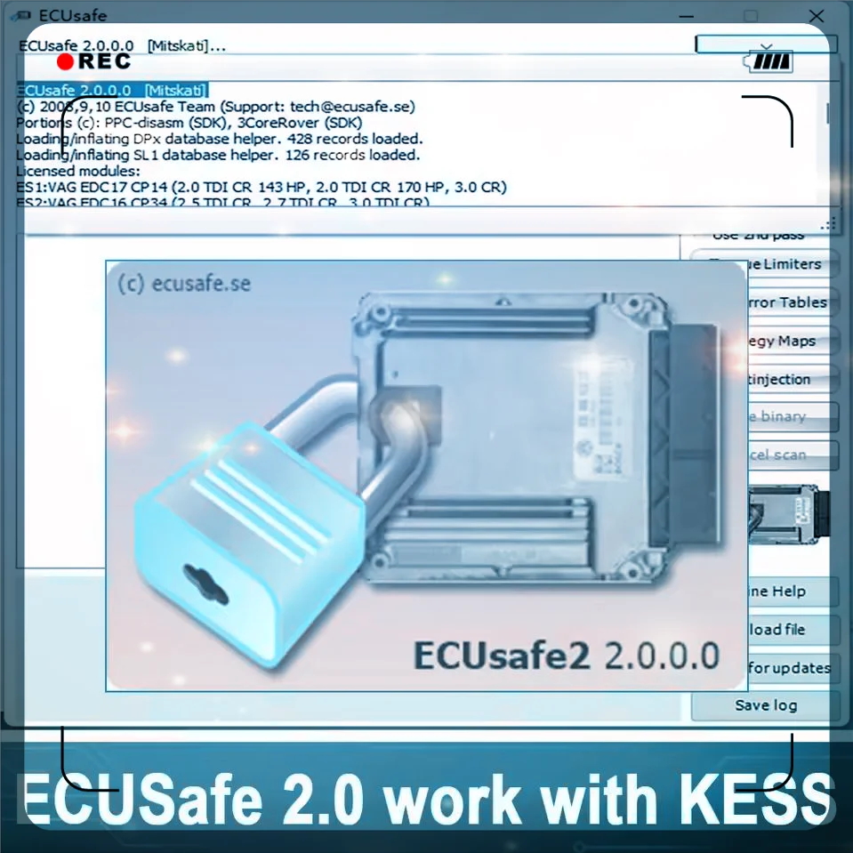 Best Selling ECU Safe 2.0 ECUSafe 2.0 ECU ECM 2.0 Diagnostic Tool CD DVD Software For Car and Trucks CD USB work with KESS