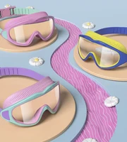 Children's Swimming Goggles; Anti-Fog and Anti-Ultraviolet; Wide-Angle Swimming Goggles; Waterproof Children's Pool Glasses; Sui 6