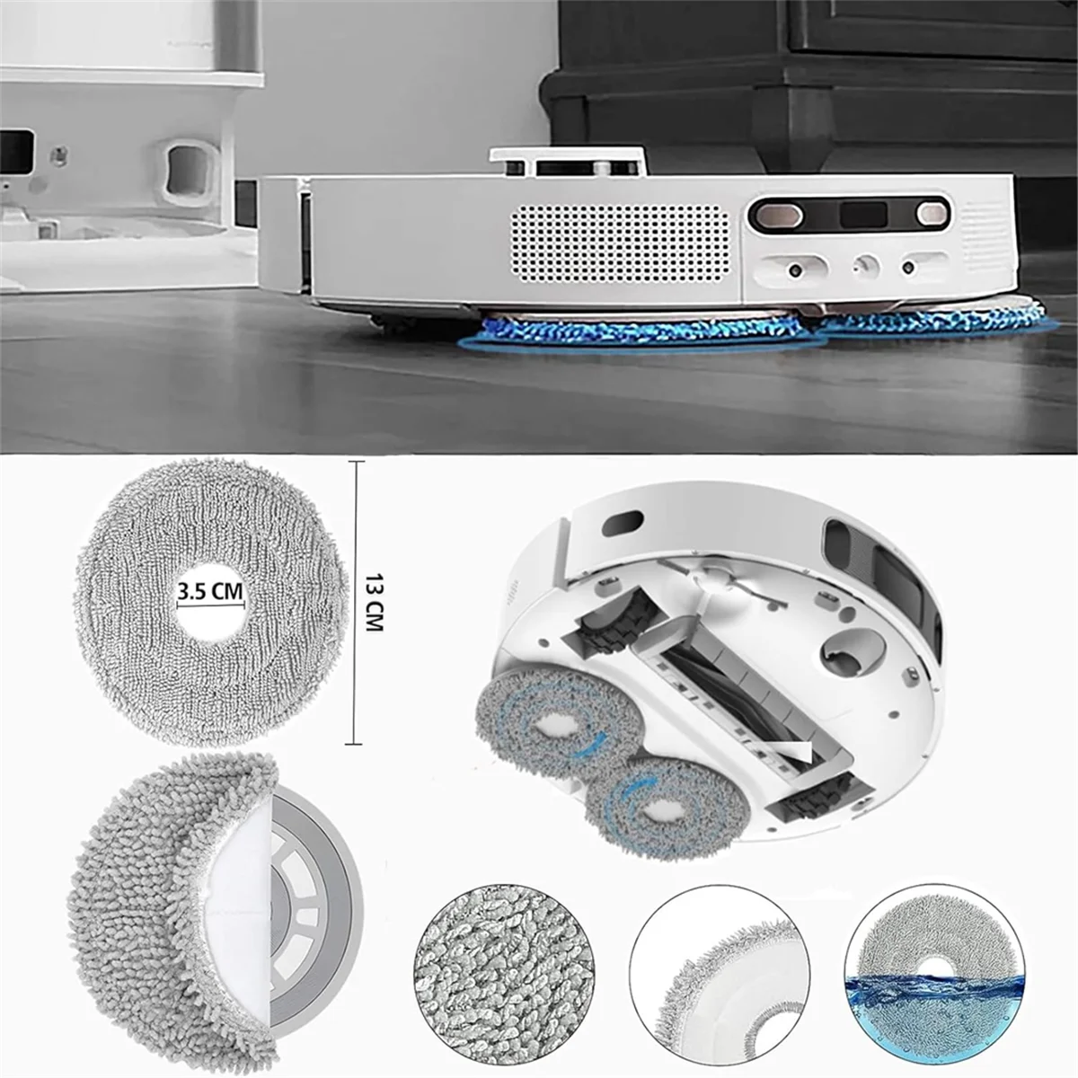 ل Dreame L10s Ultra/L10 Ultra/L10 Prime أكياس الغبار فلتر Hepa ممسحة القماش جهاز آلي لتنظيف الأتربة استبدال أجزاء