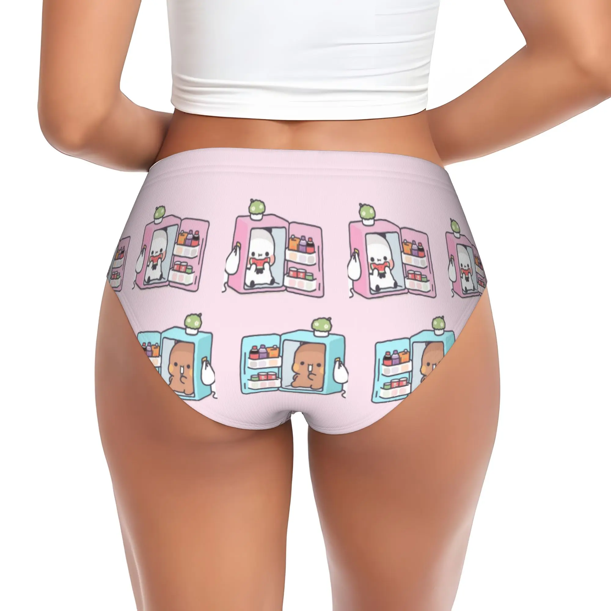Custom Women Funny Bubu And Dudu Brief Panties Female Breathable  Underwear Underpants