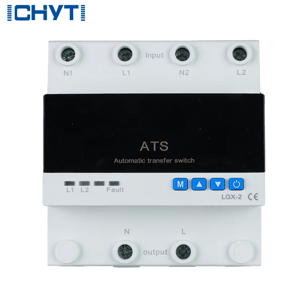 

2 шт. CHYT новая модель 63A автоматическая передача напряжения и тока защита регулируемый двойной переключатель преобразования мощности