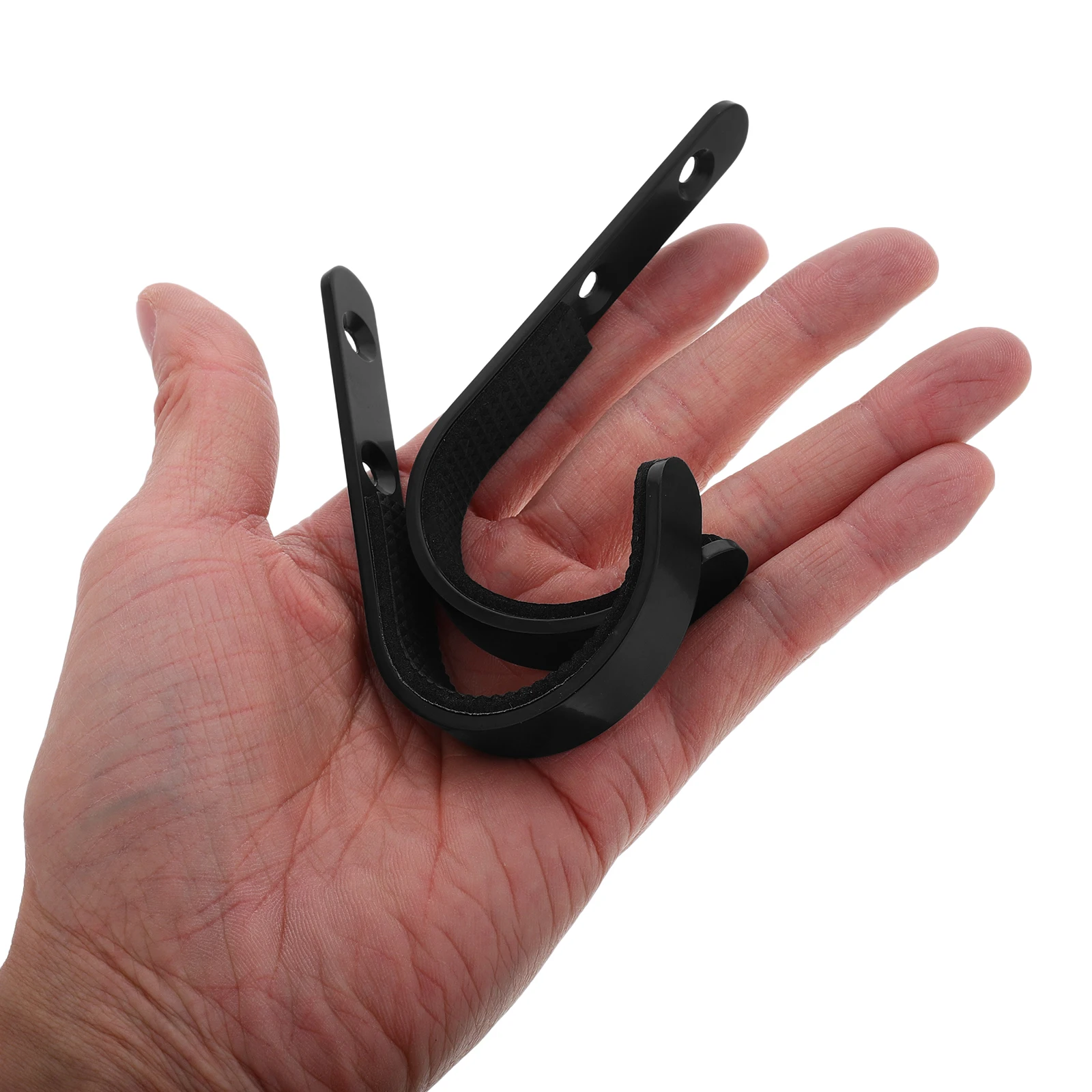 

2pcs Black Stainless Steel Shed Hooks Garage Wall Mount Tool Hangers Heavy Duty Storage Organizer Rope Ladder Garden Tools