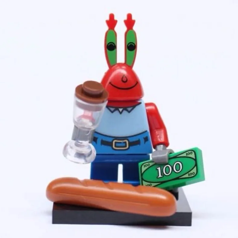 SpongeBob Patrick Star Blöcke Cartoon Anime Zusammengebautes Modell Kleine Bausteine Kinder Nette Jungen Mädchen Pädagogische Geschenke – Detail 6
