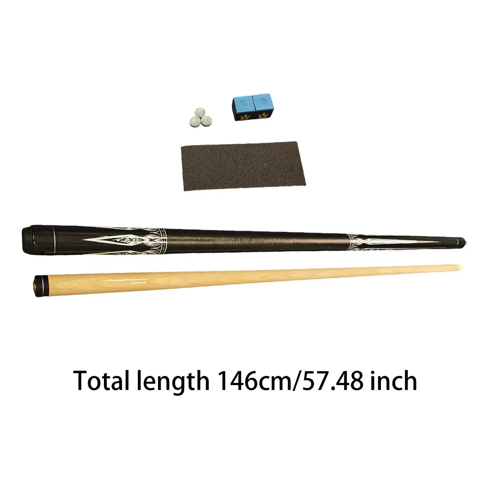 

Billiard Cue Stick Set with 13mm Tip Stainless Steel Joint Beginner Professional Practice for Pool Table Accessories