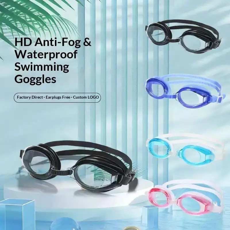 Children Swimming Goggles HD Waterproof Glasses Anti-Fog and Anti-Leak Swim Eyeglasses