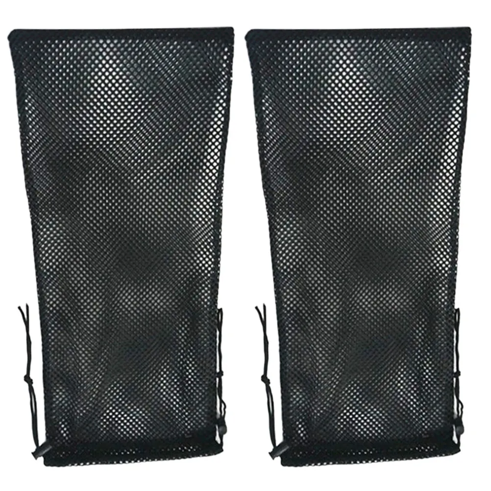 2Pcs Snorkel Mesh Bag Drawstring Compact Foldable Swim Backpack Scuba Diving Accessories Beach Trip Gear Organizer Net Storage