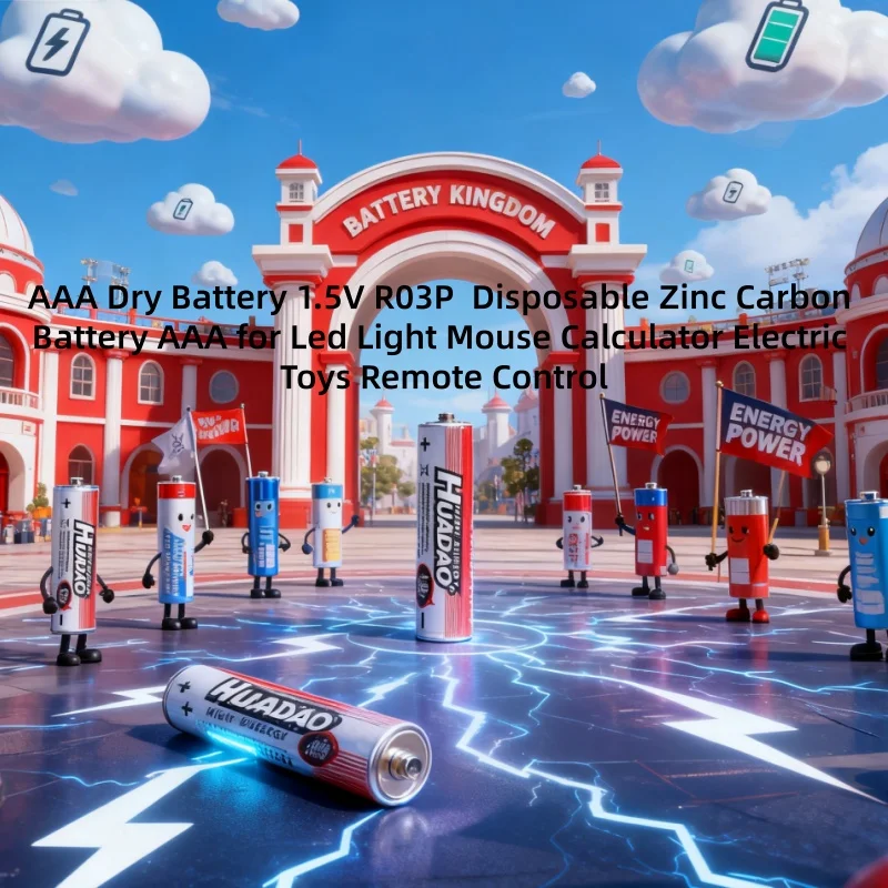

AAA Dry Battery 1.5V R03P Disposable Zinc Carbon Battery AAA for Led Light Mouse Calculator Electric Toys Remote Control
