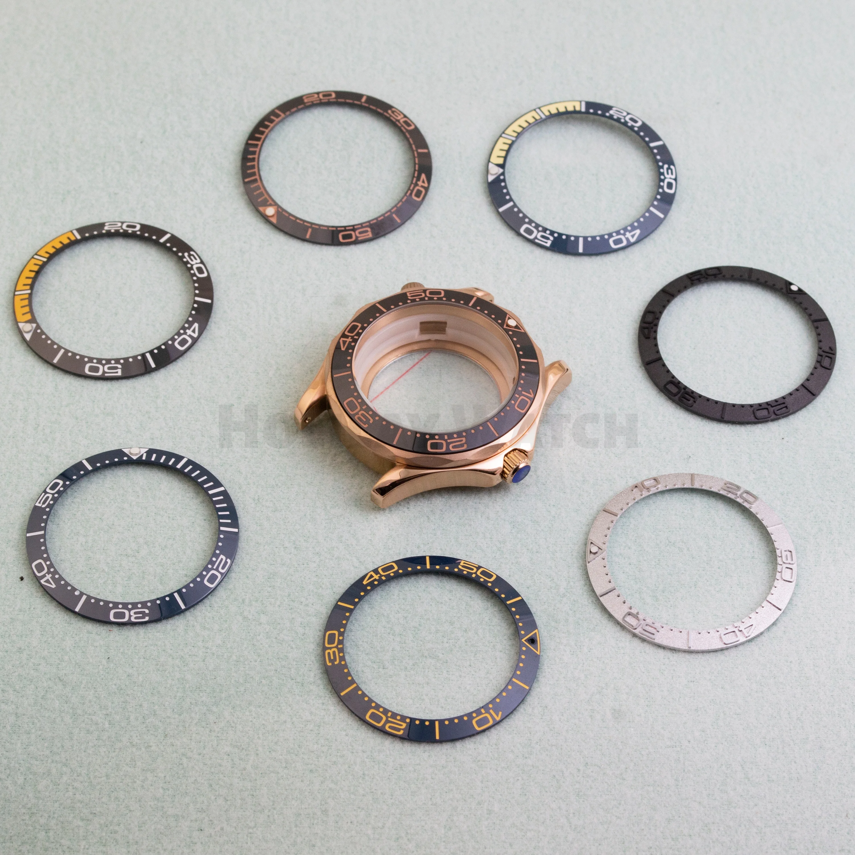 

10bar Waterproof Case 41mm Watch Case Stainless Steel Watchcase For NH35 NH36 Movement Seamaster 300 Watchcase 31mm Dial