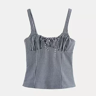 

Spring New Sle Women's Comfortable Elastic round Ne Top with oulder Strap Small id Pattern Z Polyester Fiber