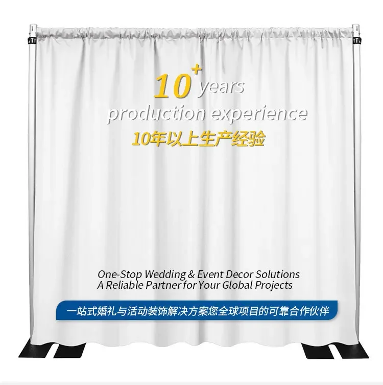 Wedding aluminum alloy retractable gauze bracket flower wall activity exhibition curtain background frame
