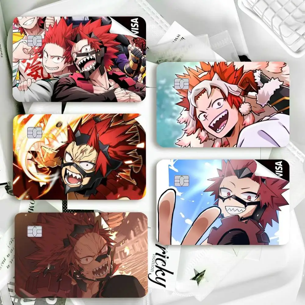 My H-Hero K-Kirishima  Waterproof Film Skin Cover Credit Card Stickers Debit Front Bank Bus Pass
