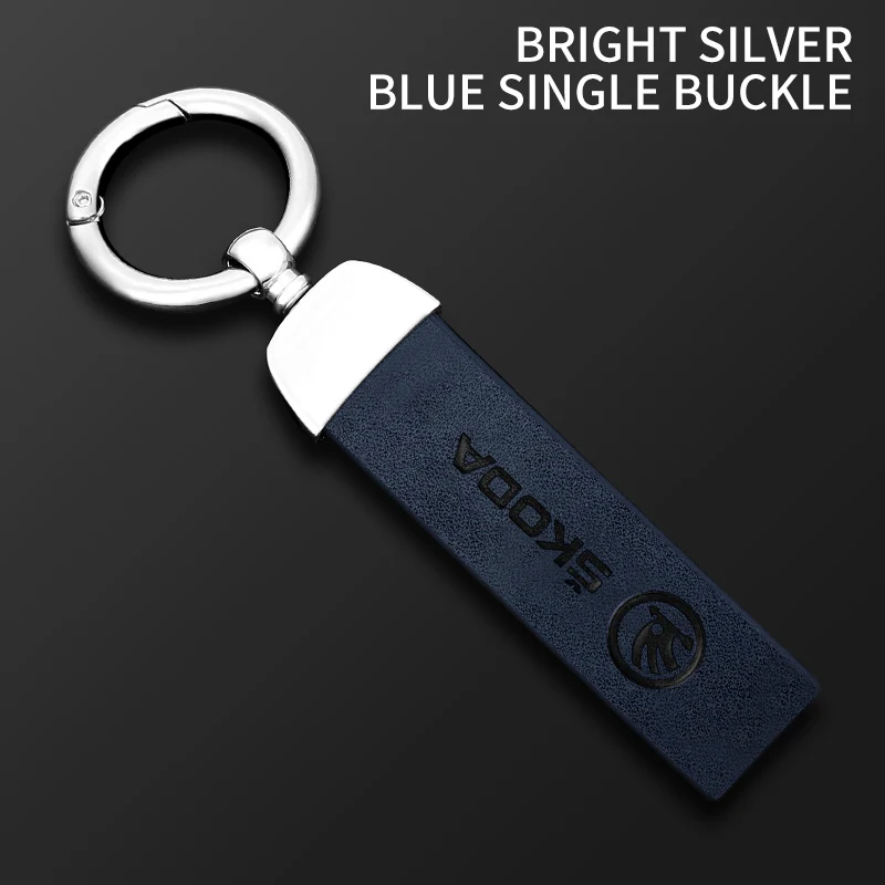 Car Logo Keychain Key Ring Chain Pendant Gifts For Skoda Octavia Rapid Fabia Superb Kodiaq Scala Karoq Kamiq Styling Accessories