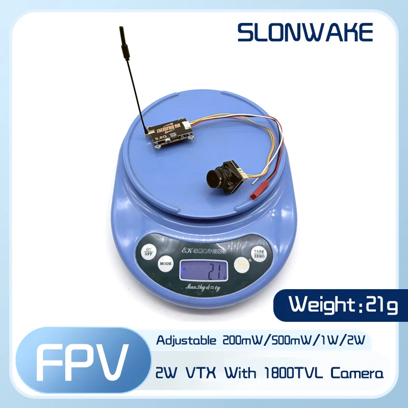 Nadajnik SLONWAKE 5.8G 56CH 2W – Fpv Drone Camera recenzja i cena