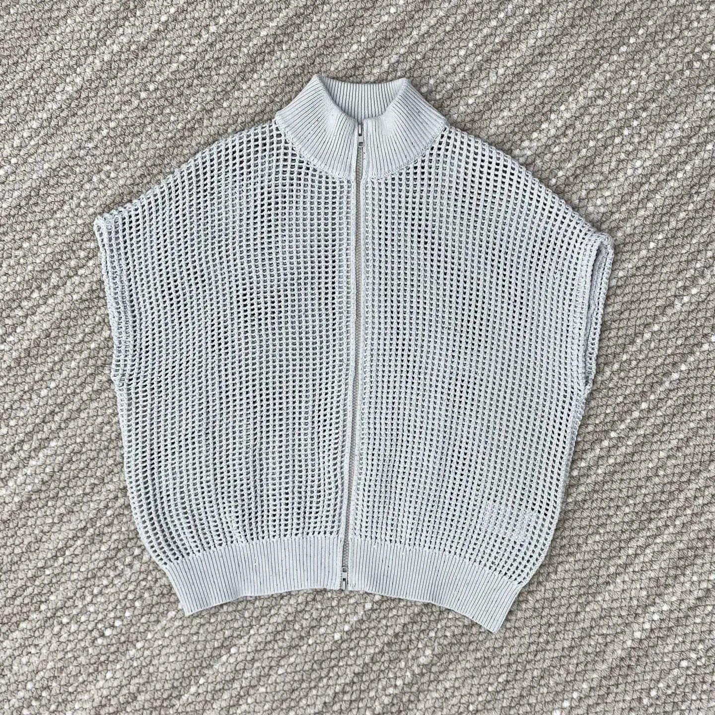 2026 Women's Autumn Winter New Cotton Linen Stand Collar Knitted Short Sleeved Shirt