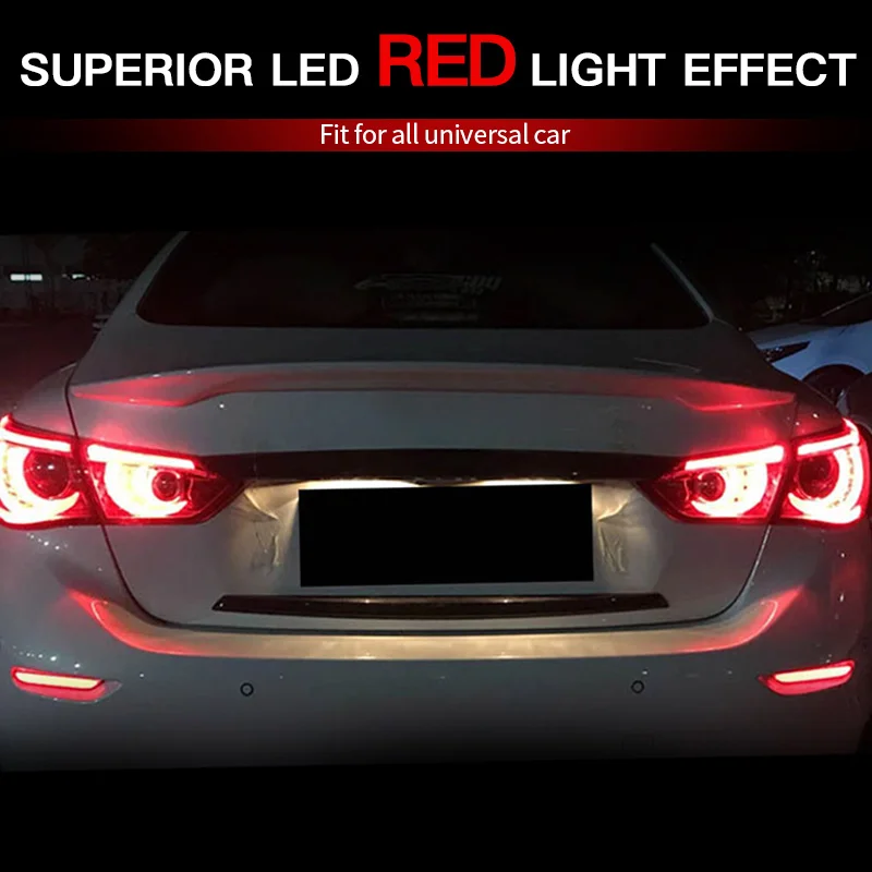 

2 шт. для Nissan Leaf Pathfinder Rogue для Infiniti Q50 Q60 QX30 QX56 QX60 QX80 JX35 светодиодный задний бампер стоп-сигнал