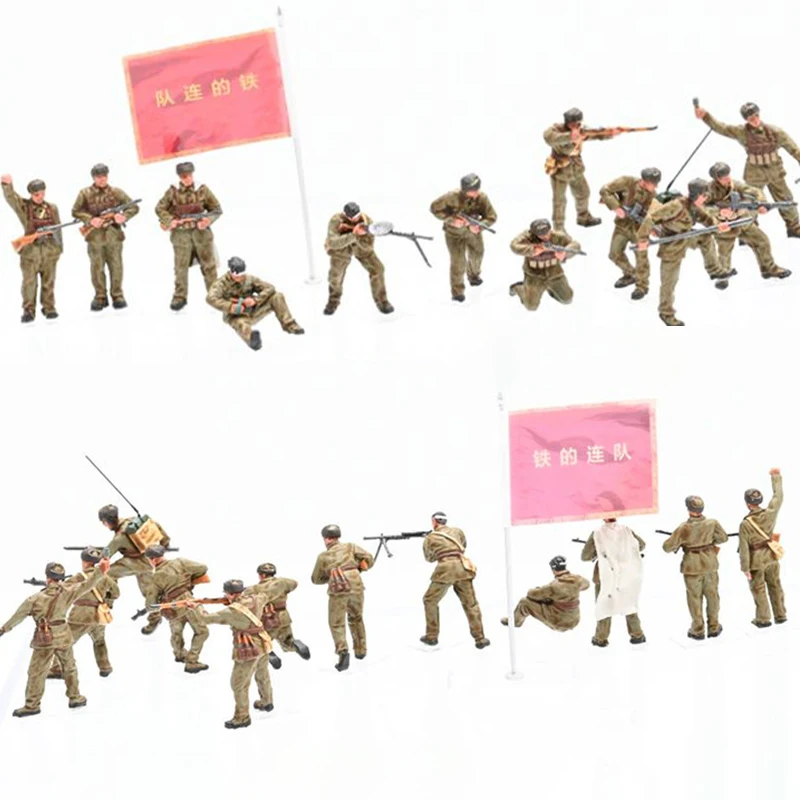 

Масштабные модели из ПВХ-пластика 1:72: Солдаты Китайской народной добровольческой армии, бойцы озера Чанцзинь, 12 фигурок, подходят для коллекционирования и создания сцен с танками.