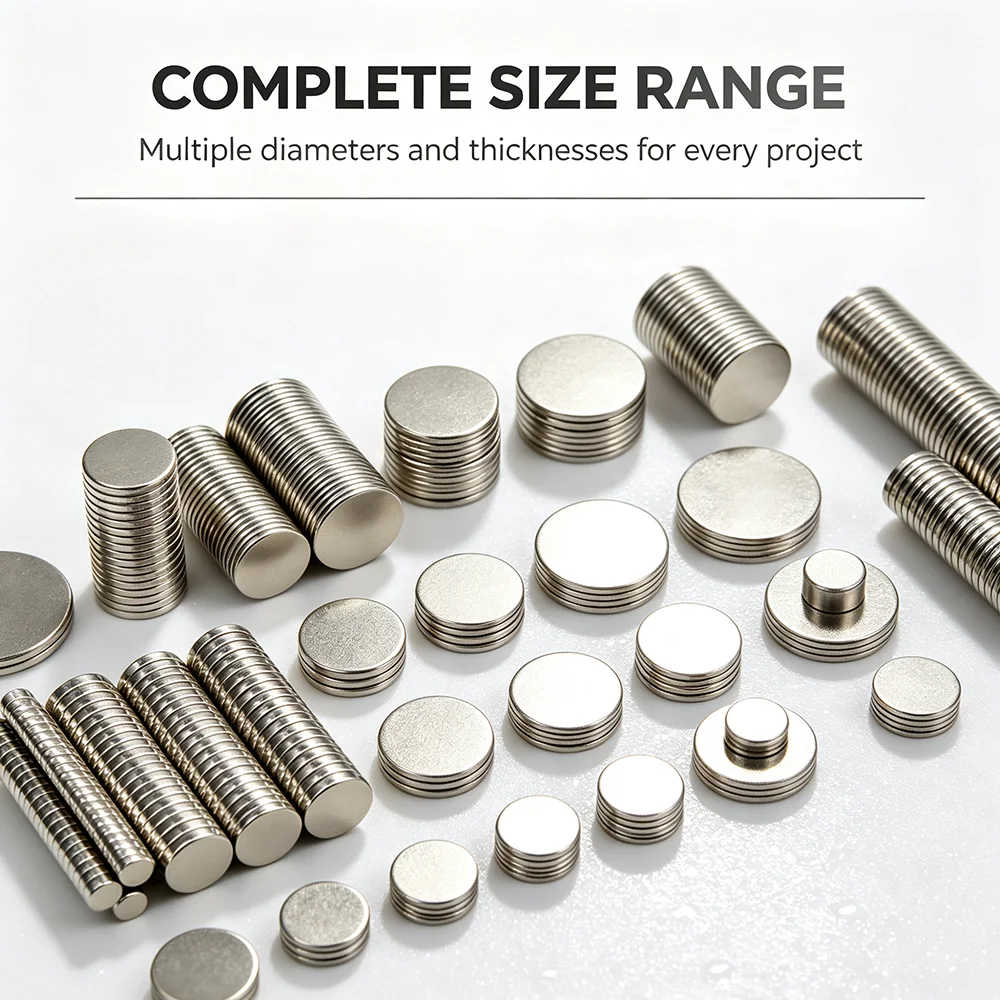 5x1 6x1 10x1mm N35 Round Neodymium Magnet Disc Powerful Permanent NdFeB Magnets for Fridge Stickers, DIY Craft, Home Office