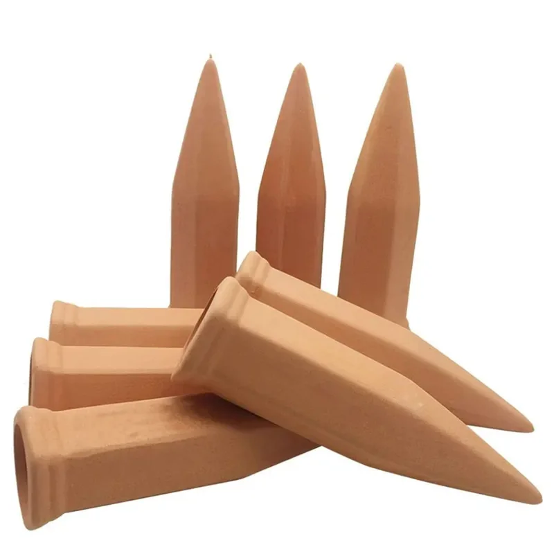 2 Pcs Terracotta Automatic Plant Waterer Devices, Plant Self-Watering Stakes, Auto-Water Irrigation System For Indoor Outdoor