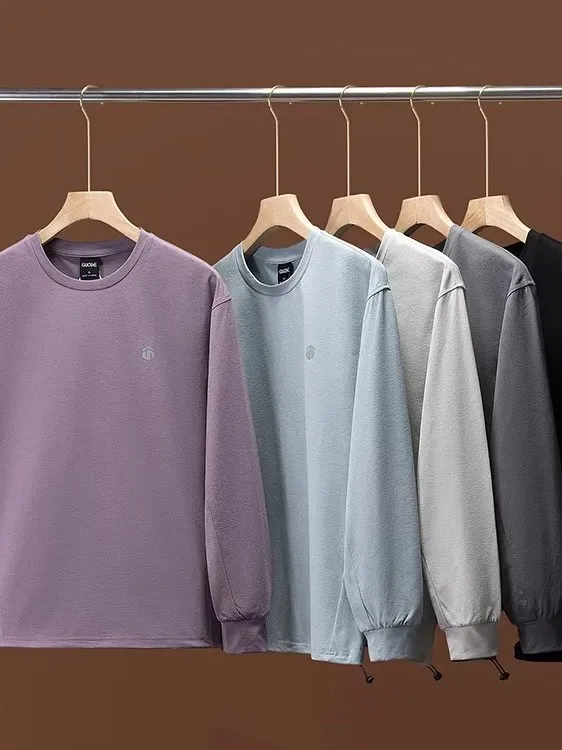 Outdoor Sports Long Sleeve T-Shirt Quick Dry Breathable Casual Men's Shirt Reflective Print Spring Summer Couple Style