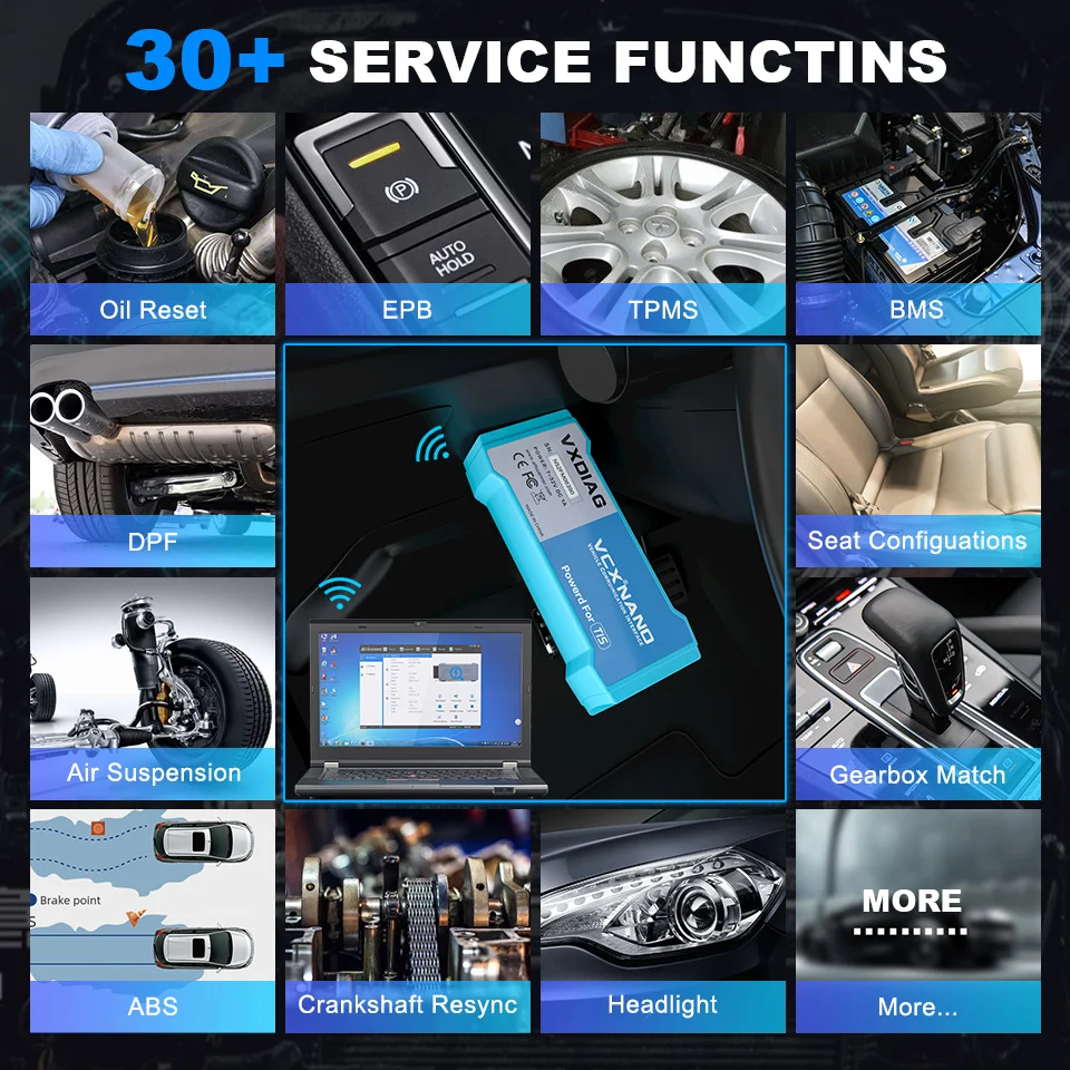 2024 VXDIAG NANO NX400 for Toyota Lexus J2534 Programming Car OBD2 Auto Diagnostic Tool Scanner ECU Coding Lifetime License