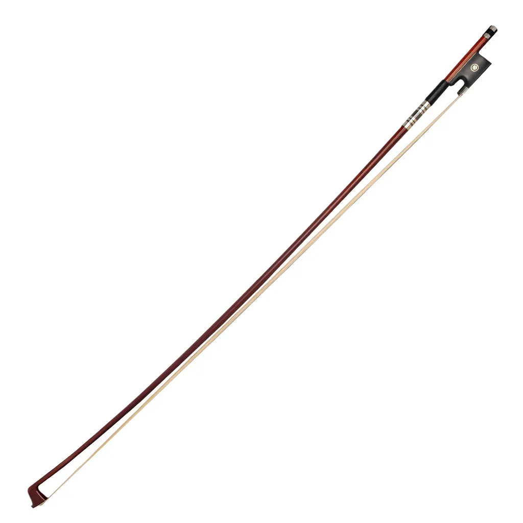 Professional 4/4 Violin Bow Hybrid Carbon Fiber Pernambuco Skin Stick Ebony Frog Violin Parts Accessories Durable Use