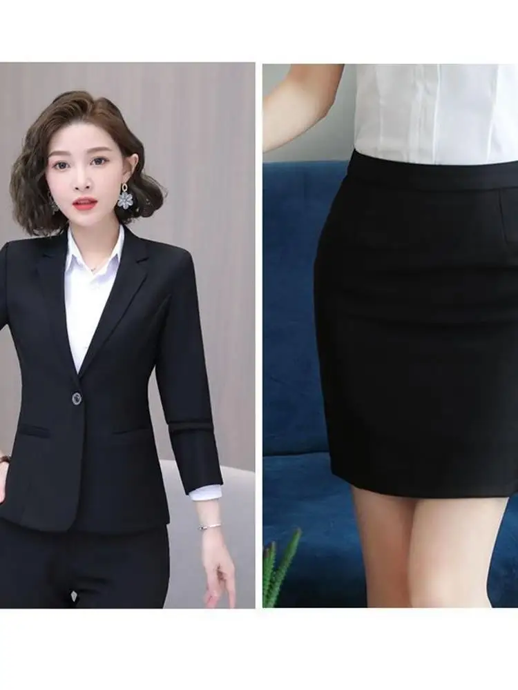 Весенне-осенний женский костюм Jaet Profional Спецодежда для офисных работников Студентов Работа интервью ор Све Long Sve