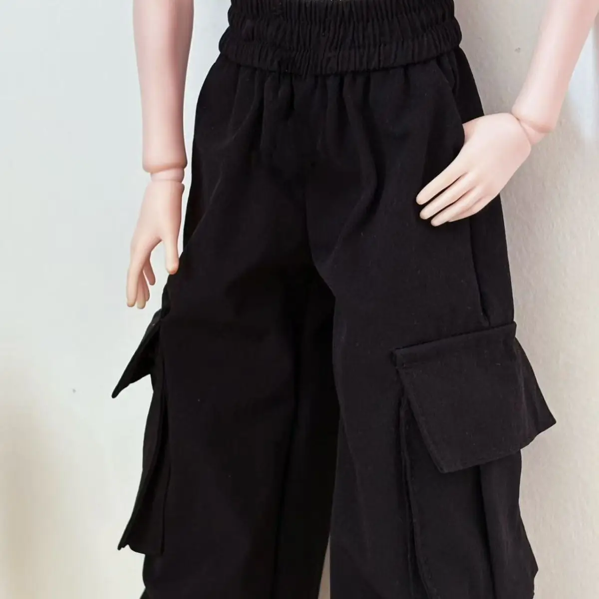 1/4 Doll's Clothes for 45cm Bjd Doll Workwear Pants White T-shirt Girl Toys Dress Up Play House Gift Doll Accessories, No Doll