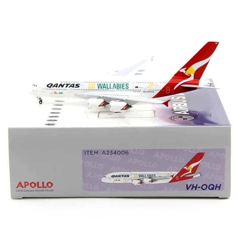 1/400 مقياس Qantas الخطوط الجوية A380-800 VH-OQH سبيكة الركاب نموذج طائرة جمع الحلي