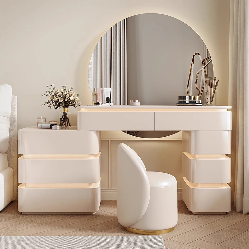 

Modern Nordic Vanity Table Elegant Premium Trendy Classic Vanity Table Organized Chic Meuble Chambre Bedroom Furniture