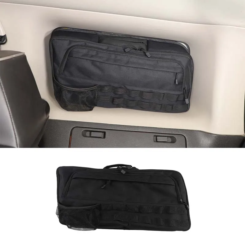 For Hummer H3 2005-2009 Black Oxford Cloth Car Trunk Side Window Bag Storage Bag Multifunctional Travel Bag Car Accessories