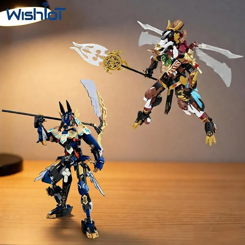 

Creative Mecha Robot Model Building Blocks Movie Series DIY Warrior Boys Assembly Collectible Small Bricks Toys Holiday Gifts