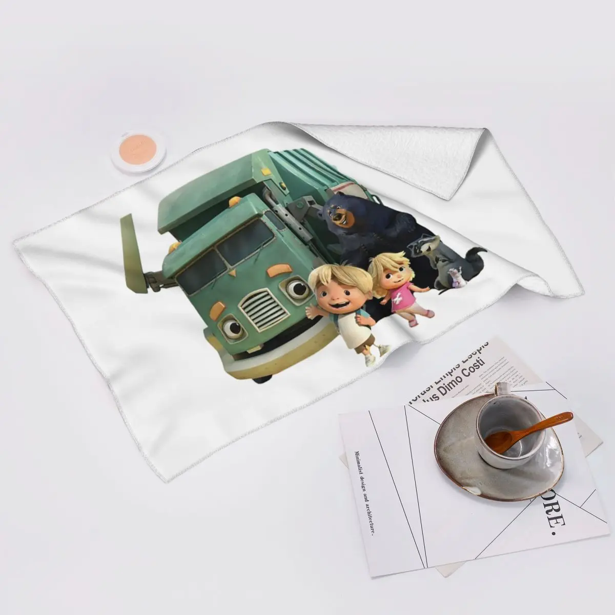 Absorbe los toallas de algodón del baño de la piscina de secado rápido de la toalla suave de la cara de Netflix del camión de basura de encargo