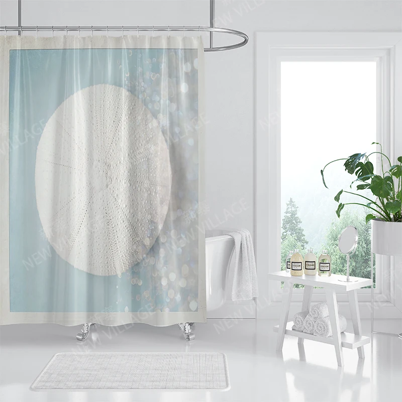 Home waterproof fabric bathroom curtain accessories 90x200 shower shower curtain 240 * 200 Atlantis style shower curtain