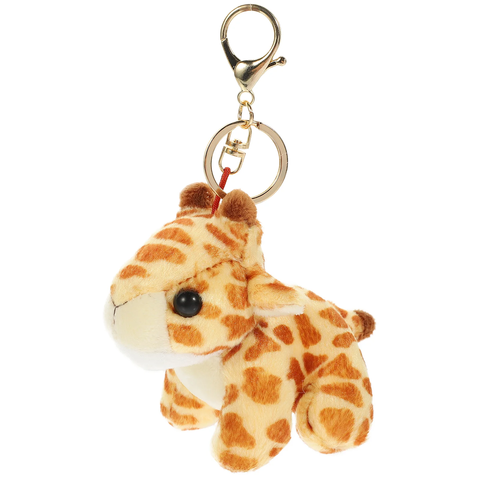 Pendant Plush Keychain Child Miss Toys Animal Stuffed Cow Zinc Alloy Keychains for Backpacks