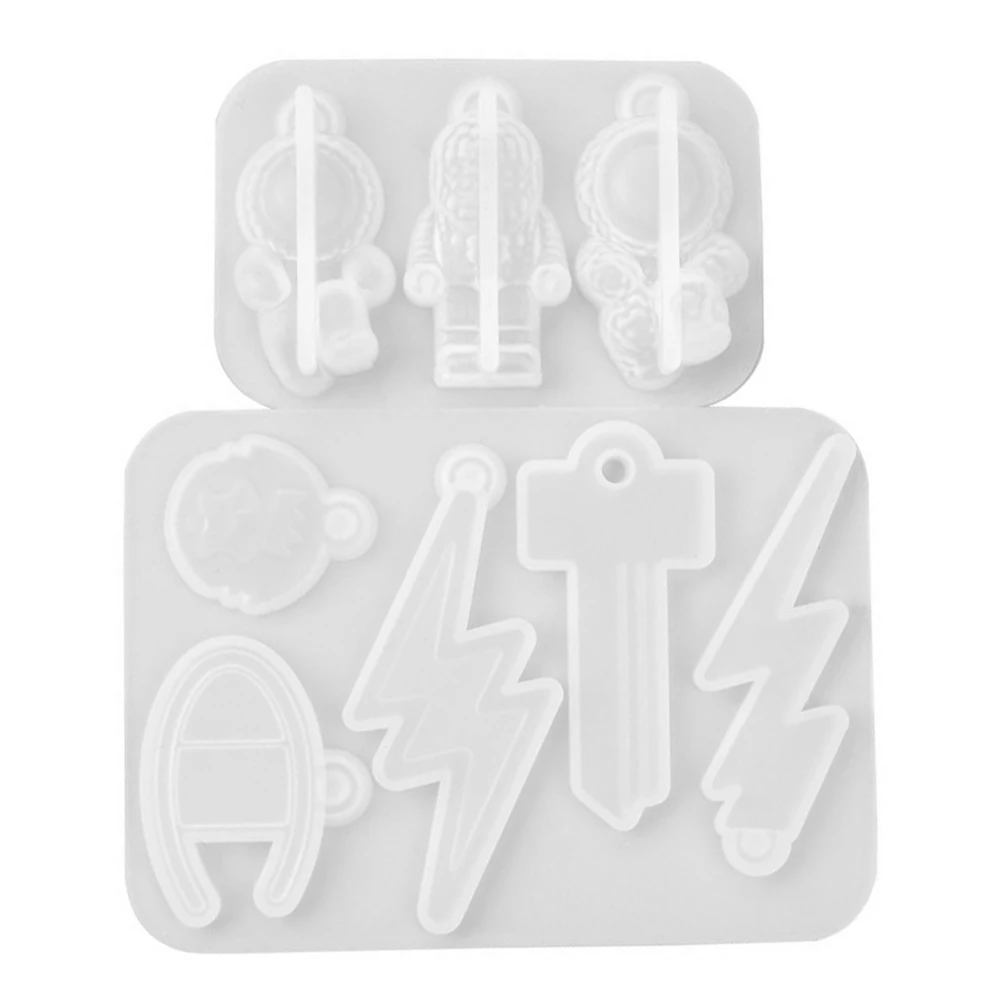 

2PCS Epoxy Jewelry Making Silicone Casting Molds for DIY Crafts Pendant Accessories Reusable Nonstick Easy Clean