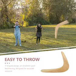 Hand Outdoor Sports Plaything Kids Adults Outdoor Plaything Wooden Adults V Shaped Design Flying Toy