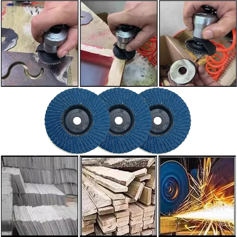 3pcs Grindering Discs 50/75mm 3 Inch Sanding Discs 80 Grit Grinding Wheels Blades Wood Cutting For Angle Grinder Abrasive Tool