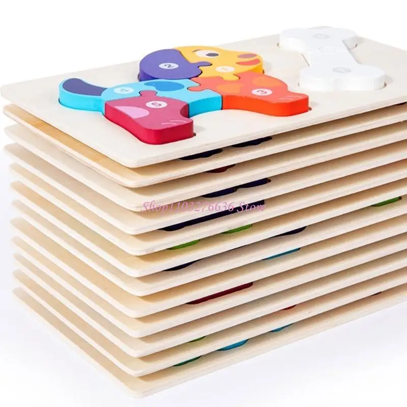 R6FD Wooden Puzzles Baby Puzzles Board for Preschool Educational Puzzles Puzzles for Kids Puzzles