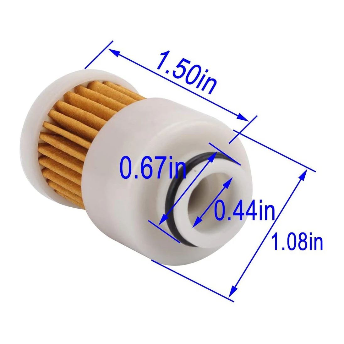 Filtro de combustible 68V-24563-00 18-7979 para Yamaha Mercury Outboard F50, F60, F75, F90, F115, 50-115 HP, 4 tiempos, 4 unidades