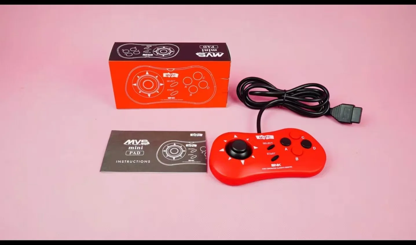 AES MVS & CD 15-pin with custom clicky thumbstick Modified By NK mini-PAD Arcade Game Acessory，Neo Geo snk Controller Pad