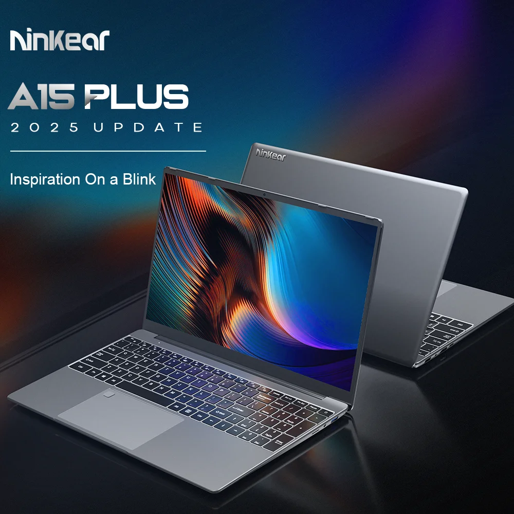 Ninkear A15 Plus Laptop, Amd Ryzen 7 5825U, 15.6" Fhd Ips Display, 32Gb Ddr4 Ram, 1Tb Pcie Ssd, 57Wh Battery, Fingerprint Unlock, Backlit Keyboard, Wifi