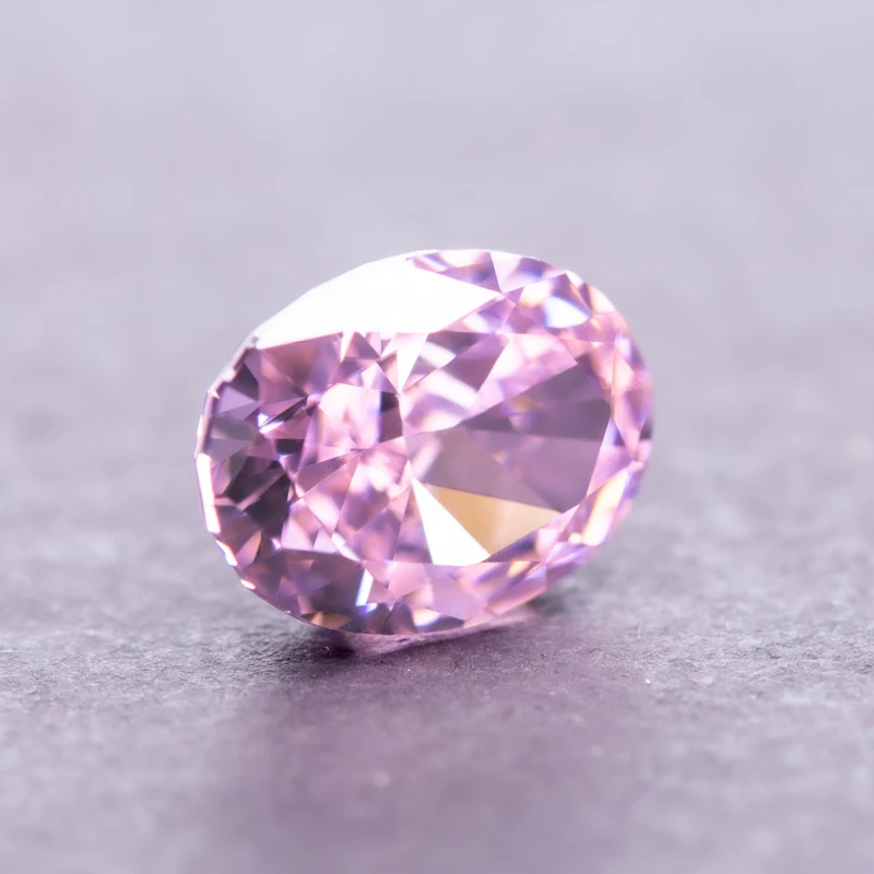 Zircônia cúbica forma oval cor rosa 4k corte de gelo esmagado pedra charme para fazer jóias diy anel colar brincos materiais principais