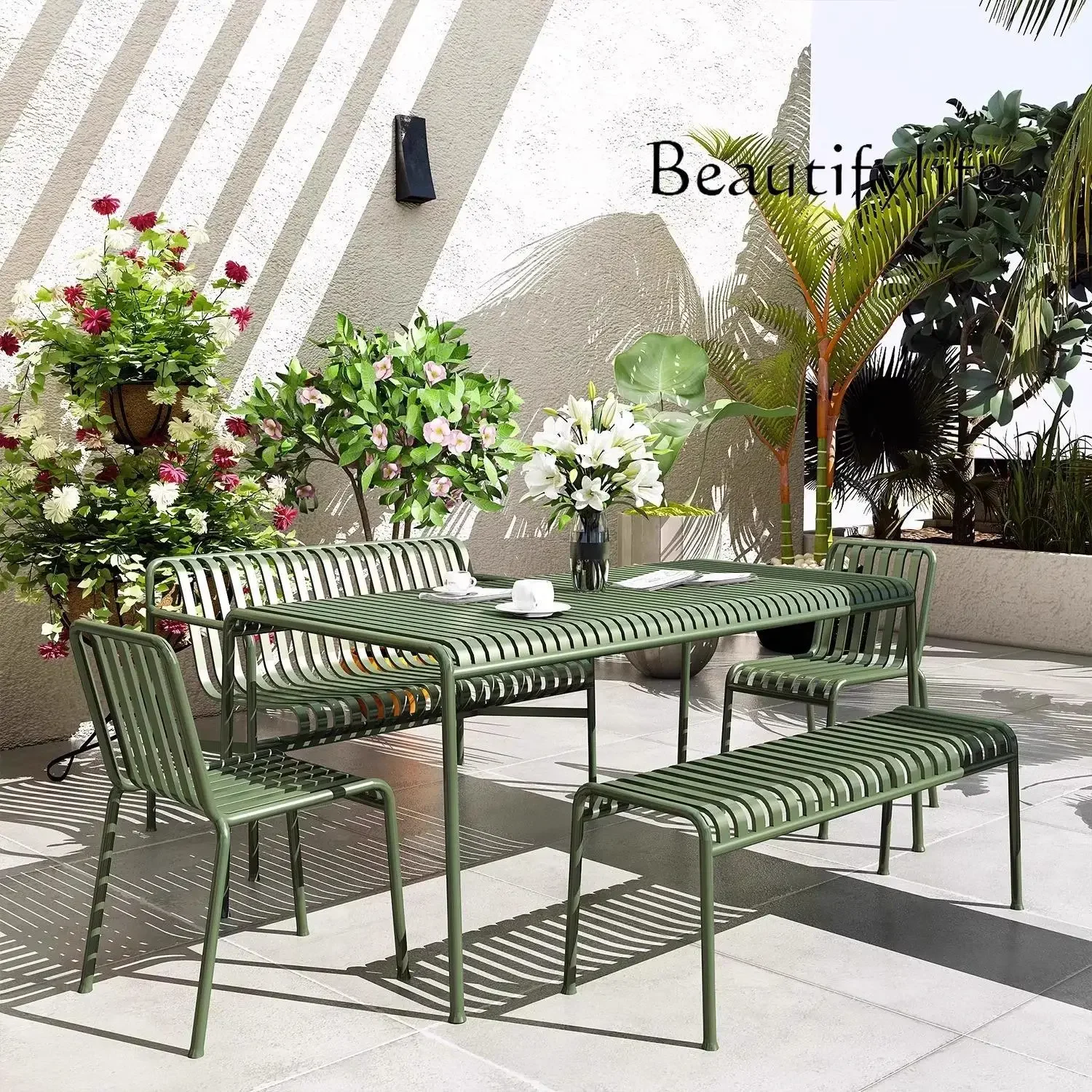 X36 Balcony Villa Courtyard Tea Chat Combination Explosion Household