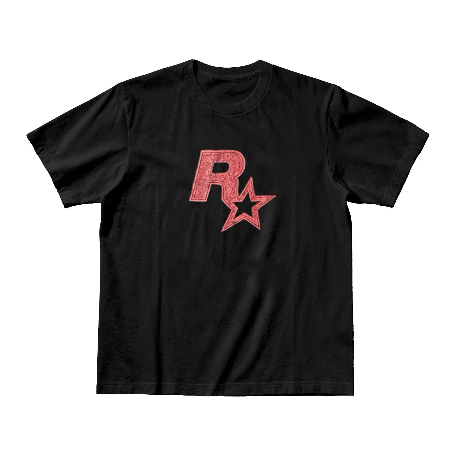 Super Classic R-Star Retro Logo Printed T-shirt, Trendy and Loose Round-neck Summer Men's T-shirt, Casual and Versatile Style